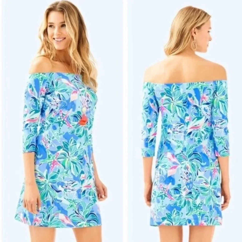 Lilly Pulitzer Laurana Dress Bennet Blue - Picture 4 of 6